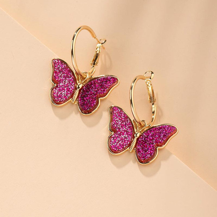 Fashion Simple Butterfly Earrings Women's Earrings