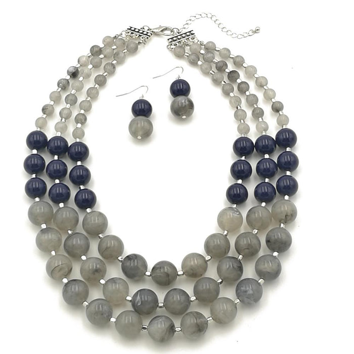 Women's Jewelry Fashion Simple Beaded Multi-layer Necklace Accessories