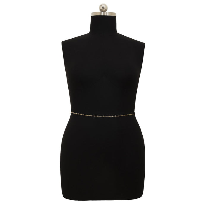 Sexy Versatile Waist Chain Rhinestone Geometric Body Chain