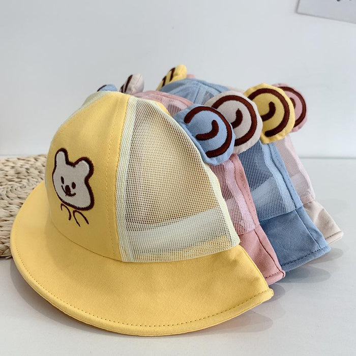 Summer Cute Baby Bear Ears Children's Fisherman Net Hat