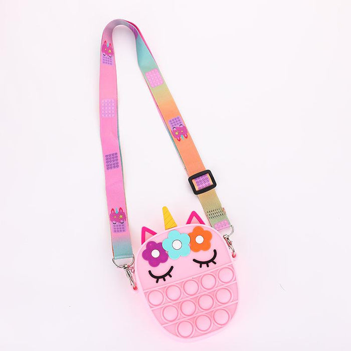 Silicone Bag Unicorn Backpack Decompression Pinch Music