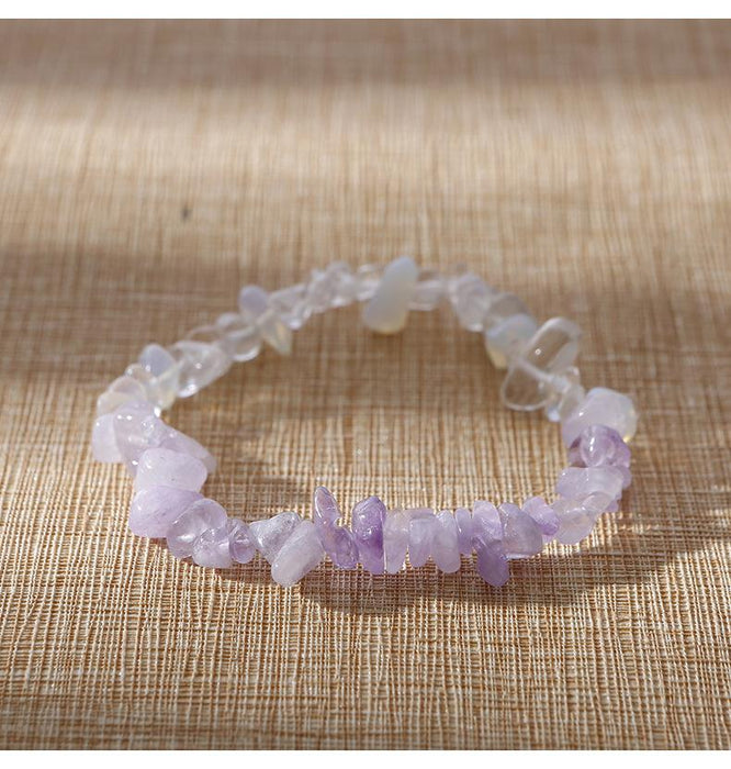 Natural Stone Beaded Crystal Bracelet