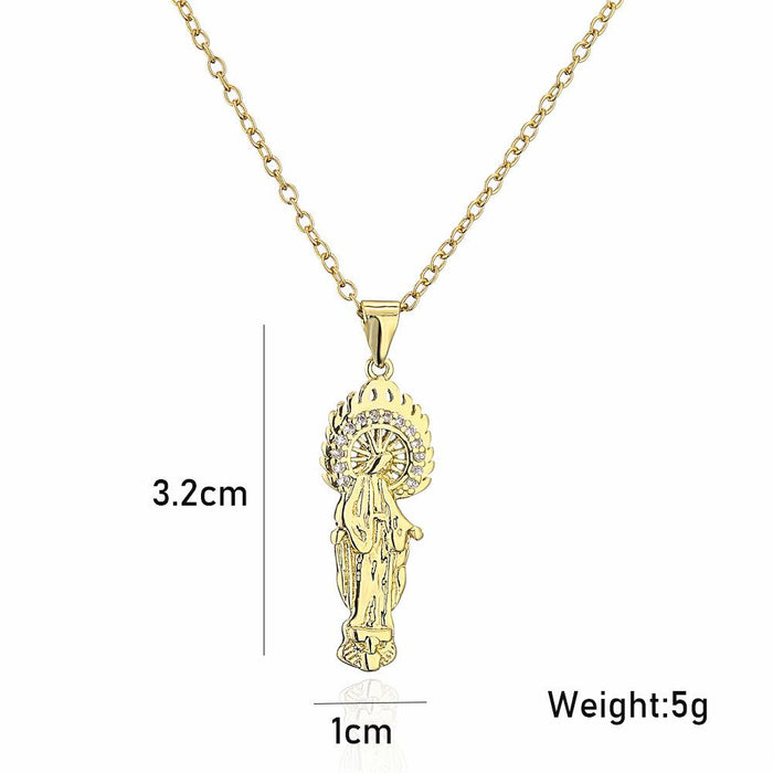 Fashion personality popular religious decoration Zircon Necklace