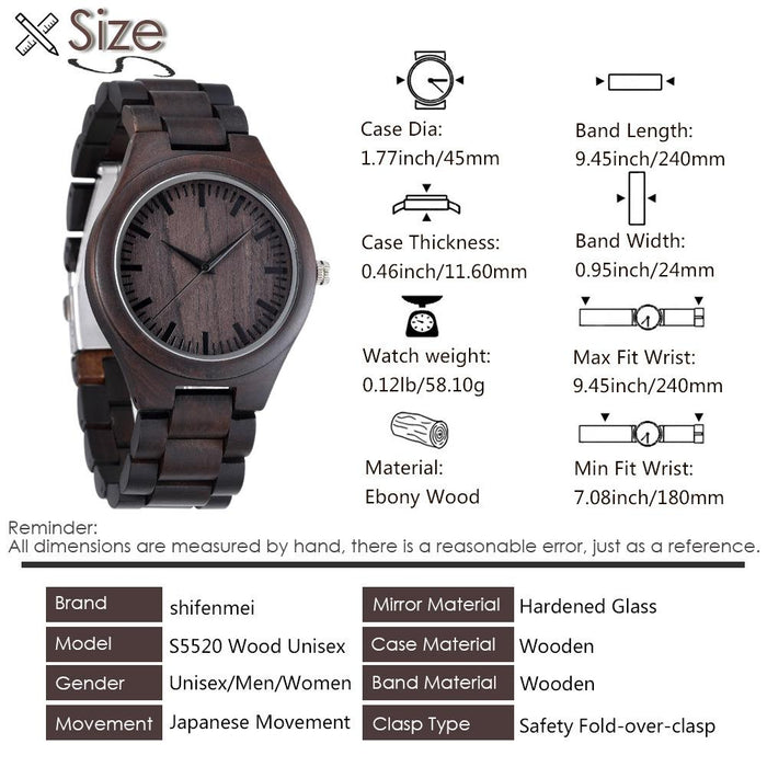 2022 New Fashion Simple Wooden Watch Couple Watch