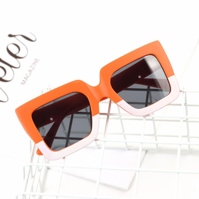 Children's Sunglasses color matching wide edge frame