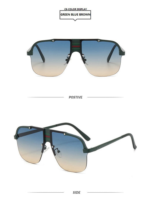 Square large frame sunglasses