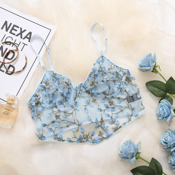 Sexy Embroidered Tanks Corset Women Slim Fit Vest