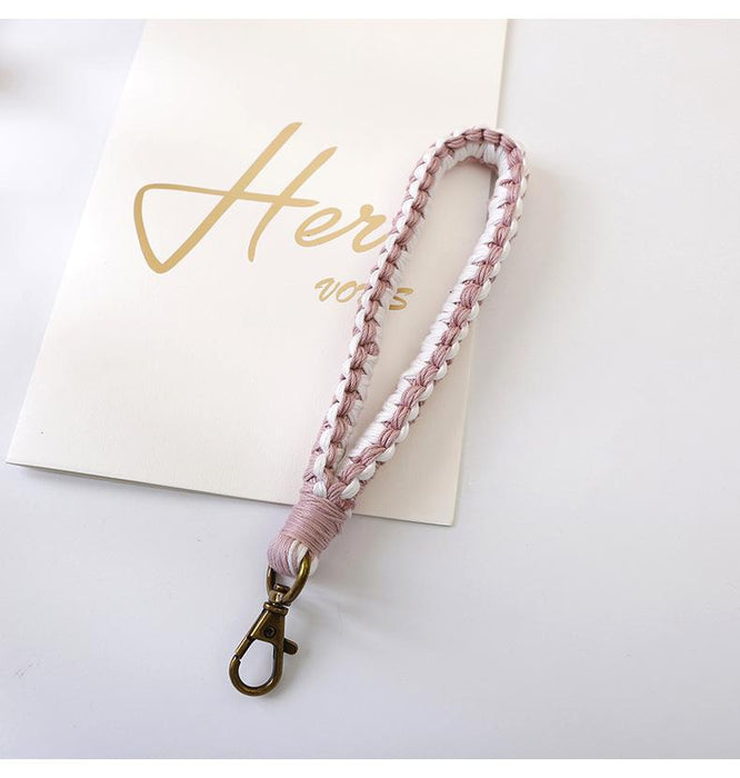 Vintage Hand Woven Wristband Key Chain Pendant