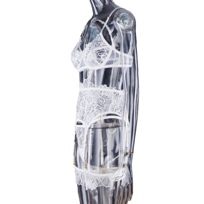 Women Sexy Lingerie Lace Garter Underwear Three-piece Set