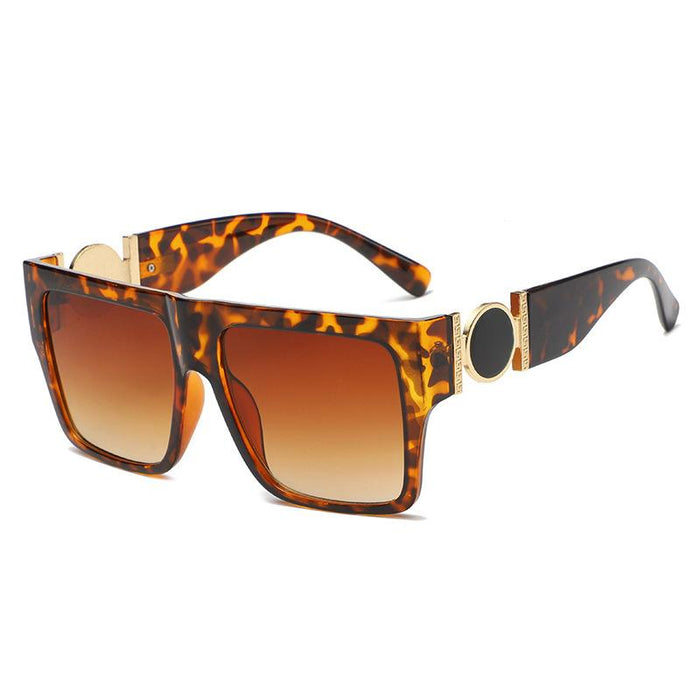 Square large frame one-piece Sunglasses