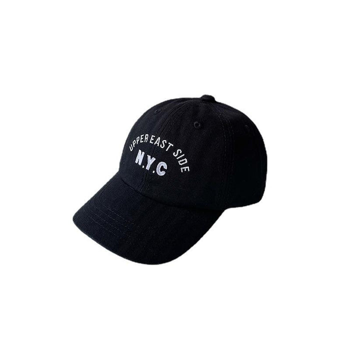 Parent-child Soft Top Embroidered Alphabet Visor Baseball Cap