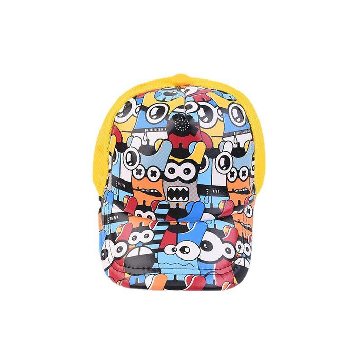 Cartoon Printed Children's Breathable Sunshade Mesh Cap