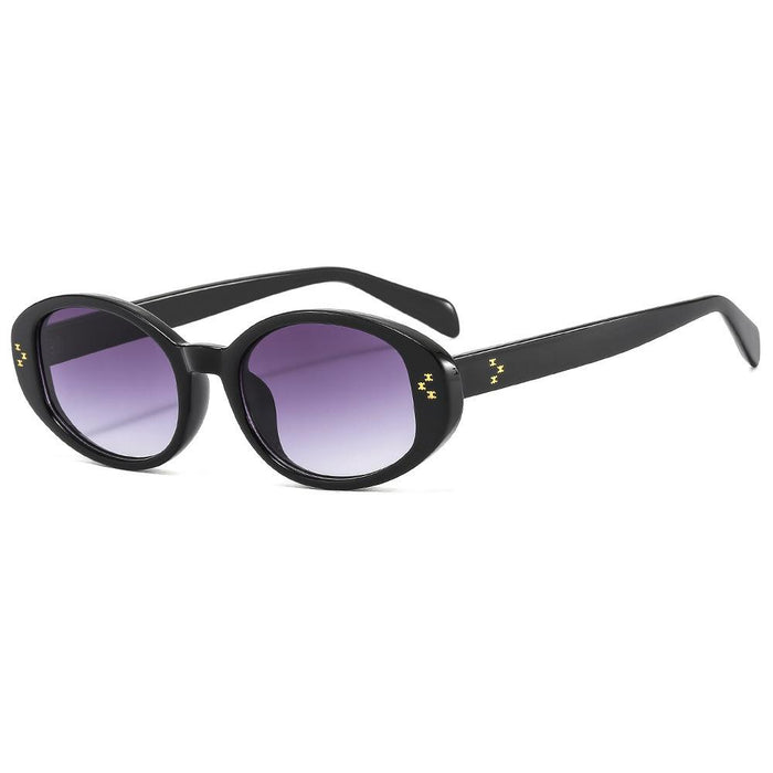 Rice nail oval small frame sunglasses