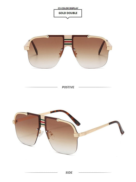 Square large frame sunglasses