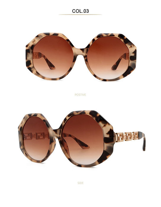 Large frame square Sunglasses female Sunglasses