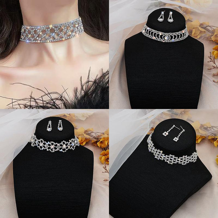 New Women's Jewelry Flower Pop Necklace Set