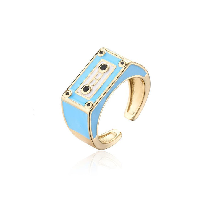 Punk Style Robot Shape Ring