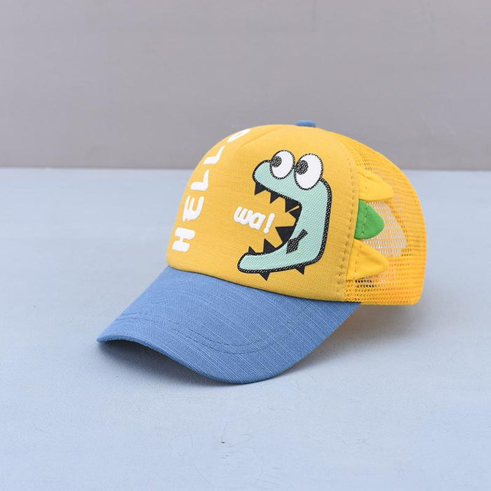 Summer Outdoor Children's Cartoon Dinosaur Net Cap