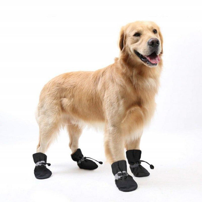 4pcs/set waterproof winter pet dog shoes non-slip rain and snow boots shoes