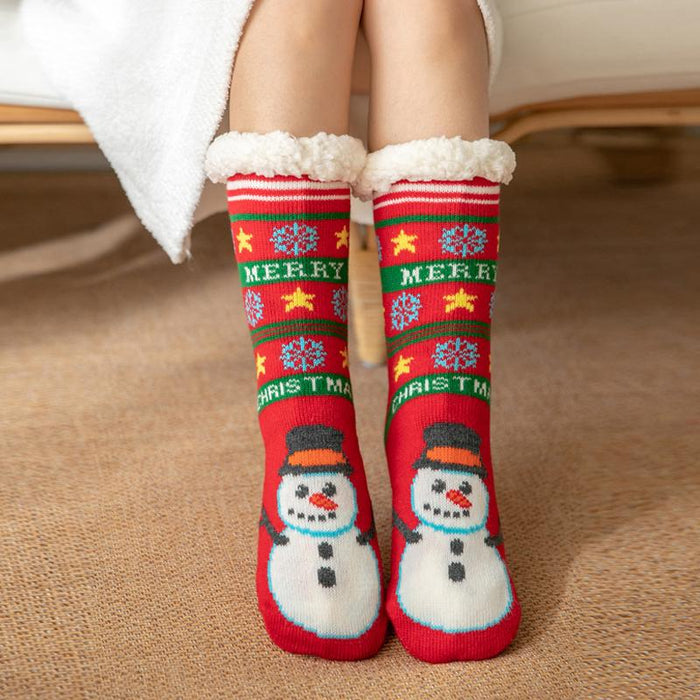 Cute Warm Socks Thicken Plus Cotton Winter Women Socks