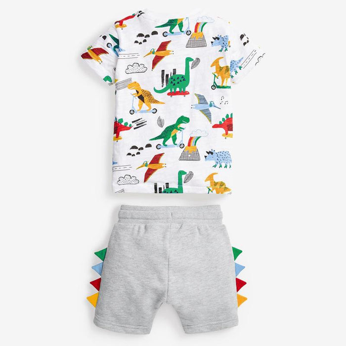 Short sleeved children's suit cotton boys' suit