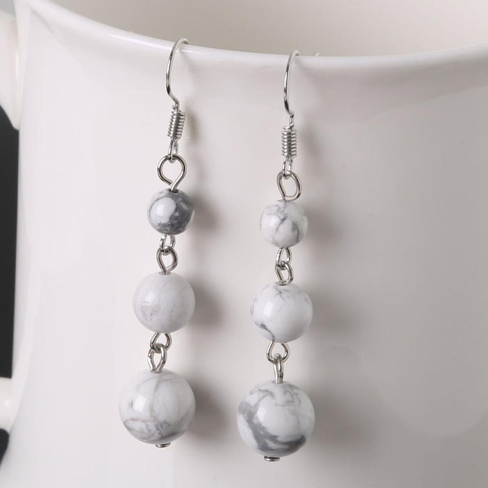 New Arrival Natural Stone Drop Earrings