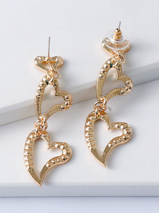 New Simple Temperament Fashion Women's Earring Accessories Inlaid Rhinestone