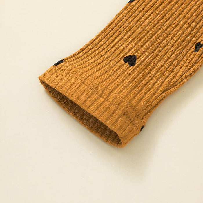 Cute Baby Girls Heart Romper