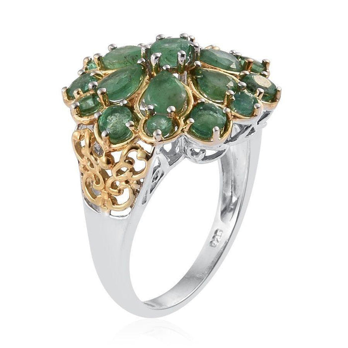 Fashion Gold Color Green  Zircon Rings