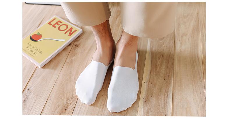 Spring and Summer New Solid Color Invisible Socks Thin Breathable Cotton Socks