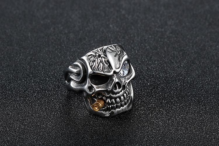 Domineering Skull Stainless Steel Ring