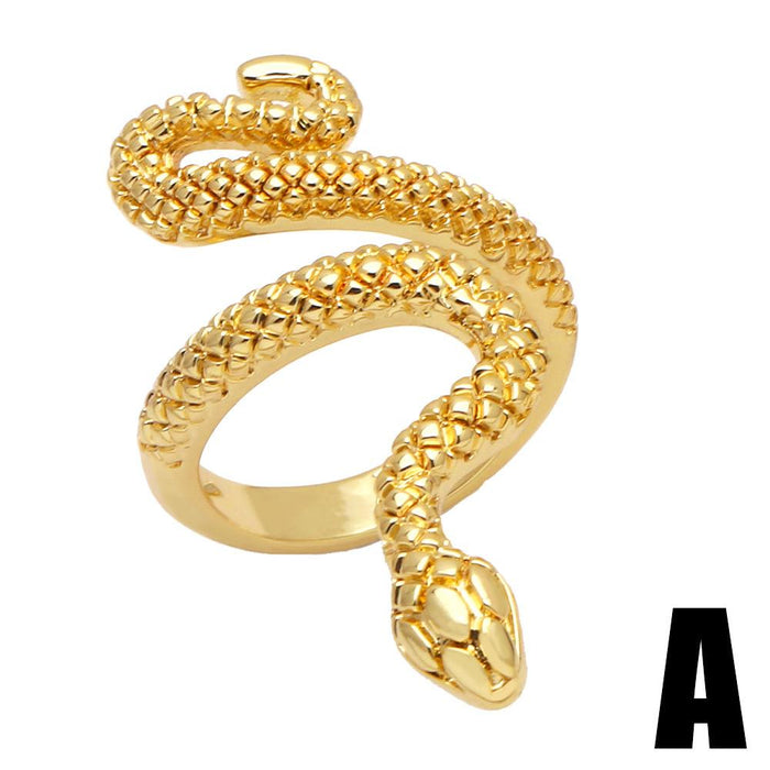 Exaggerated Retro Snake Ring