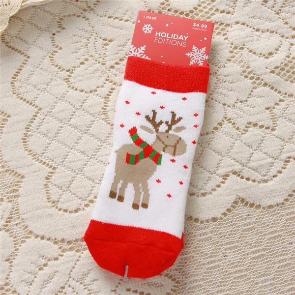 Children Cotton Boys Girls Warm Christmas Socks
