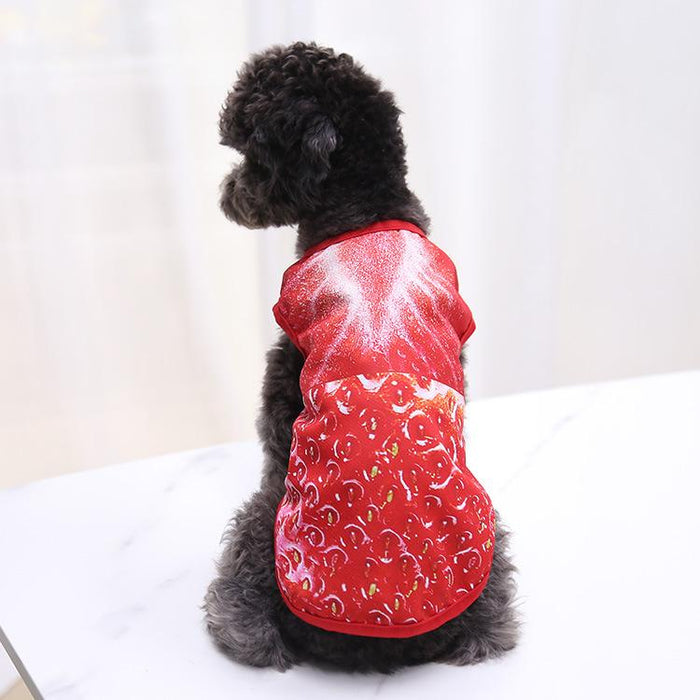 Watermelon Dog Shirt Summer Pet Clothes For Small Dogs