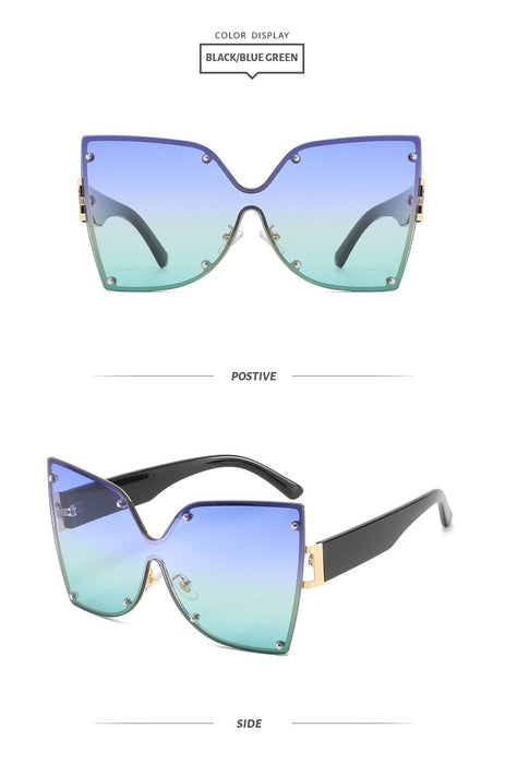 Gradient cat's Eye Sunglasses Retro