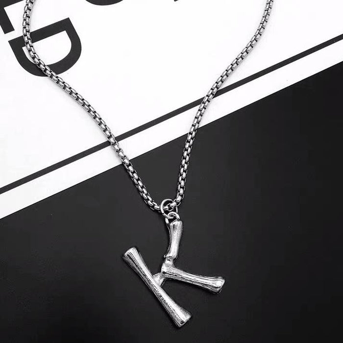 Titanium Steel Won't Fade Letter Necklace