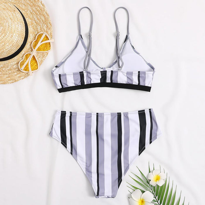 New Sexy Digital Printed High Waist Bikini