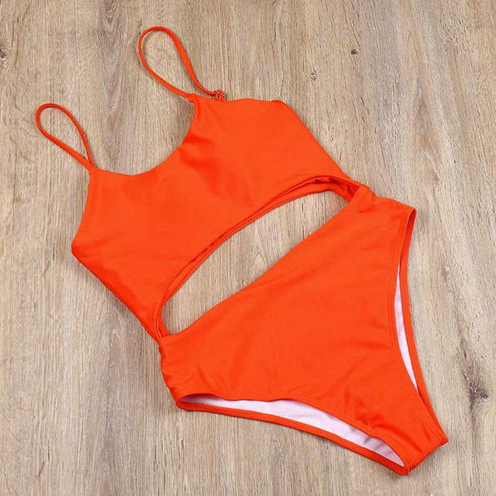 Sexy Open Belly Tight One-piece Bikini