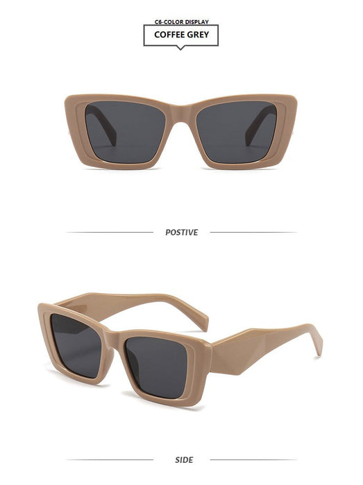 Sunglasses contrast cut square Sunglasses tide