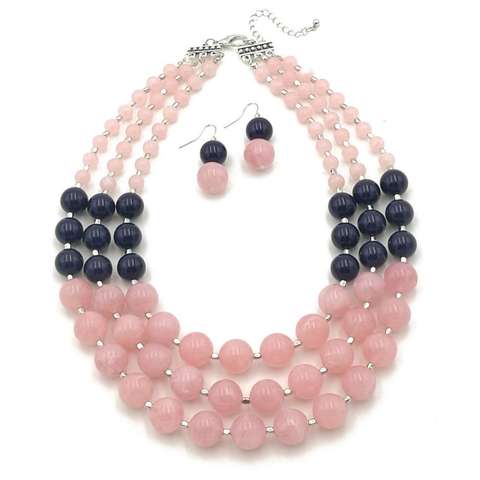 Women's Jewelry Fashion Simple Beaded Multi-layer Necklace Accessories