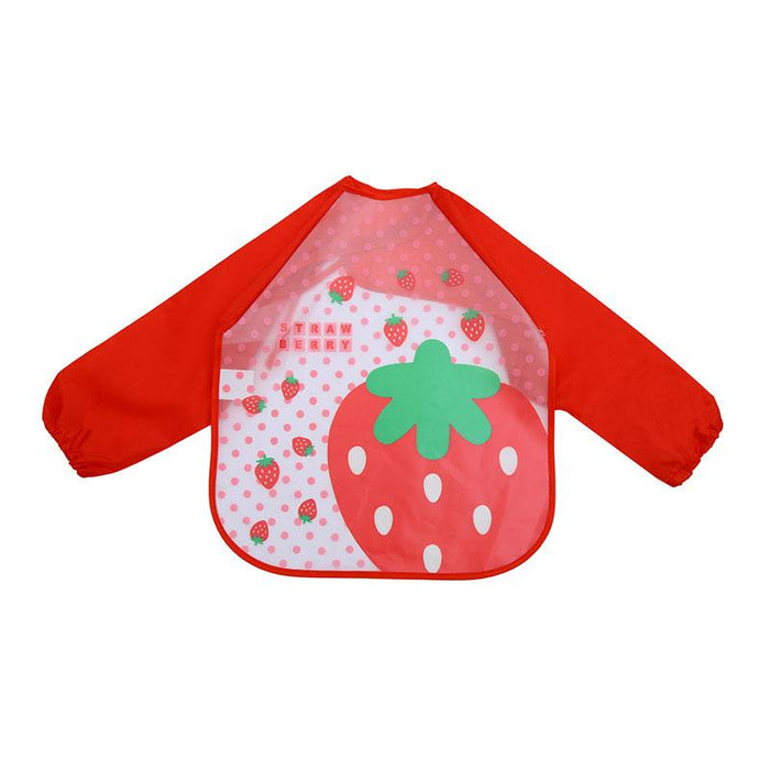 Cute Bibs Waterproof Long Sleeve Apron Children Feeding Smock