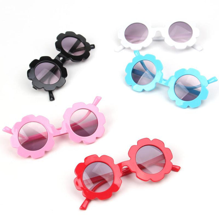Children's small flower sunglasses and sunglasses