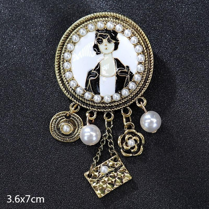 Multi Styles of Exquisite Brooch Vintage Women's Suit Accessories