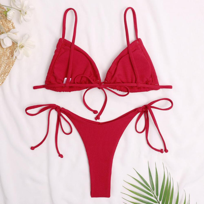 New Sexy Women's Split Solid Bikini