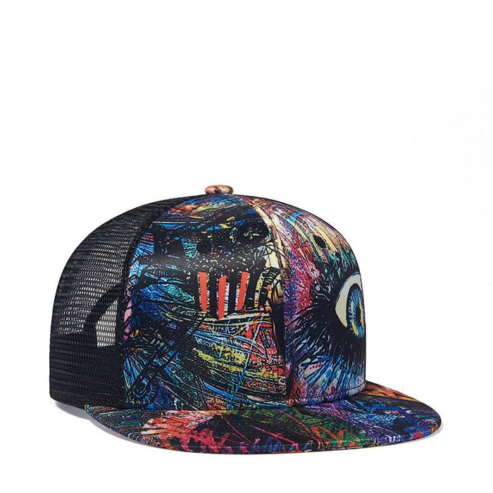 New Summer Printed Mesh Sun Hat