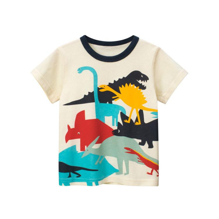Boys' short sleeve T-shirt children's clothing dinosaur