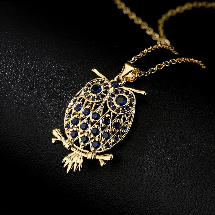 Fashion Simple Personalized Owl Pendant Necklace