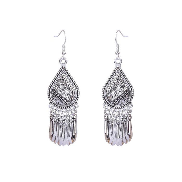 Retro Fashion Exaggeration Round Tassel  Women's Earrings
