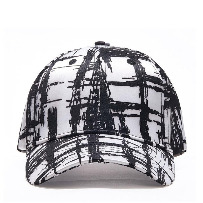 New Baseball Cap Black and White Mesh Sunshade Hat