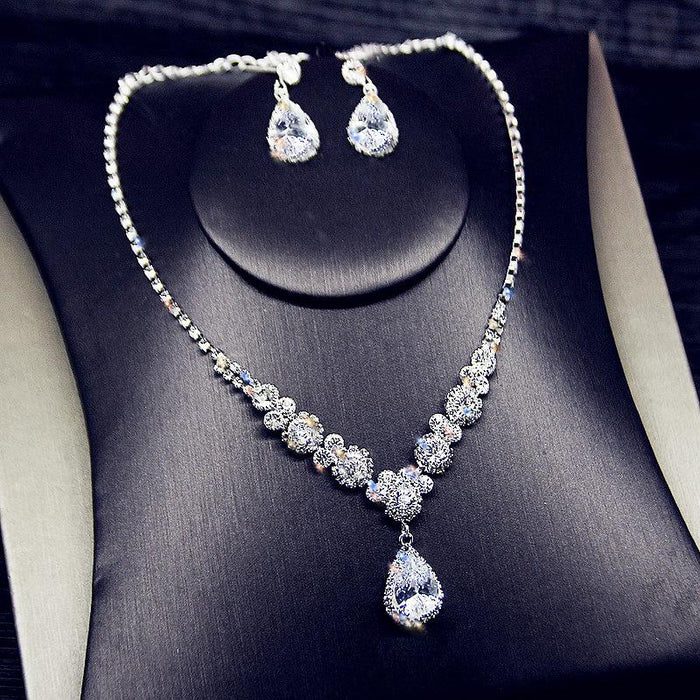 New Dress Dinner Women's Necklace Earring Set